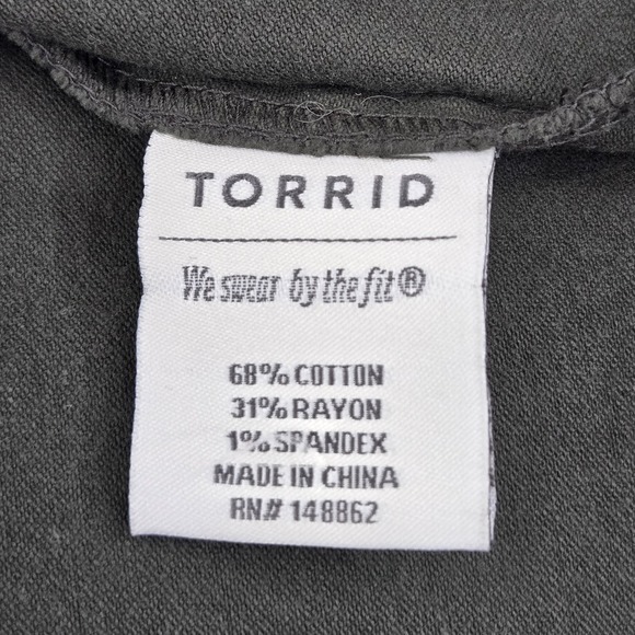 Torrid Women Jacket 4 Green Twill Drapey Open Front Draker Trench Coat - Picture 3 of 9